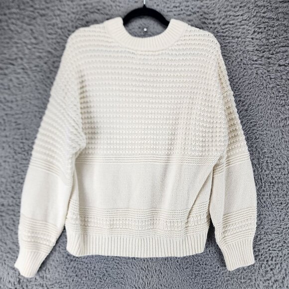 Universal Thread Sweater Womens XXL Cream Mock Neck Cable Knit Pullover - Picture 7 of 8